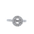 14kt White Gold Semi Mount set in Halo Style with 0.64ct of Diamonds