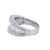 3.42ctw Diamond Baguette Ring in 14kt White Gold