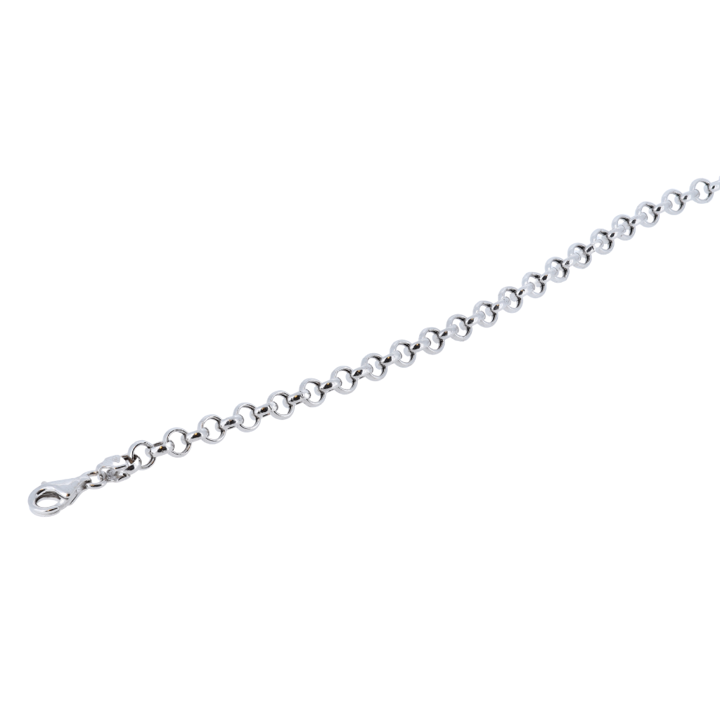 14K White Gold Link Chain - 12.80 Grams