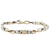 14kt Two Tone  Bracelet - 20.4 grams