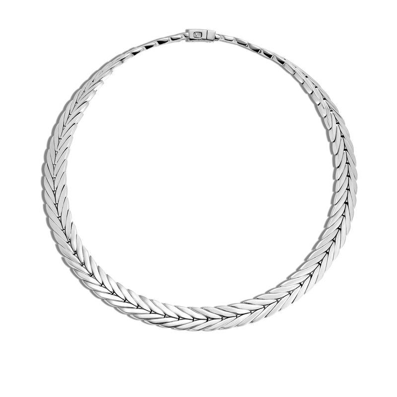 Modern Chain 11Mm Necklace In Silver
