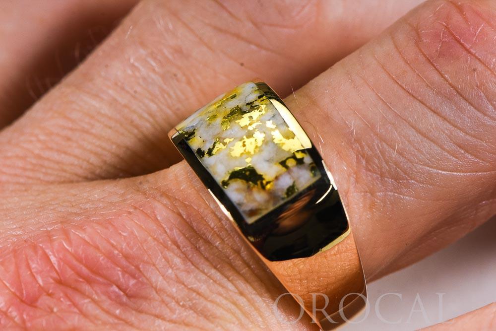 Gold Quartz Ring &quot;Orocal&quot; RM1005Q Genuine Hand Crafted Jewelry - 14K Gold Casting