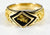 Gold Nugget Men's Ring "Orocal" RMBS1 Genuine Hand Crafted Jewelry - 14K Casting