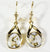 Gold Quartz Earrings "Orocal" EN782Q/LB Genuine Hand Crafted Jewelry - 14K Gold Casting