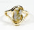 Gold Quartz Ring "Orocal" RL784SQ Genuine Hand Crafted Jewelry - 14K Gold Casting