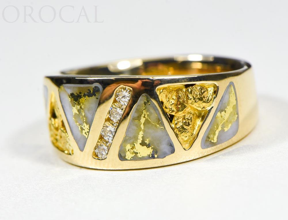 Gold Quartz Ring &quot;Orocal&quot; RM883D20NQ Genuine Hand Crafted Jewelry - 14K Gold Casting