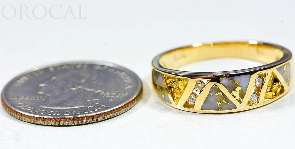 Gold Quartz Ring &quot;Orocal&quot; RM968D16NQ Genuine Hand Crafted Jewelry - 14K Gold Casting