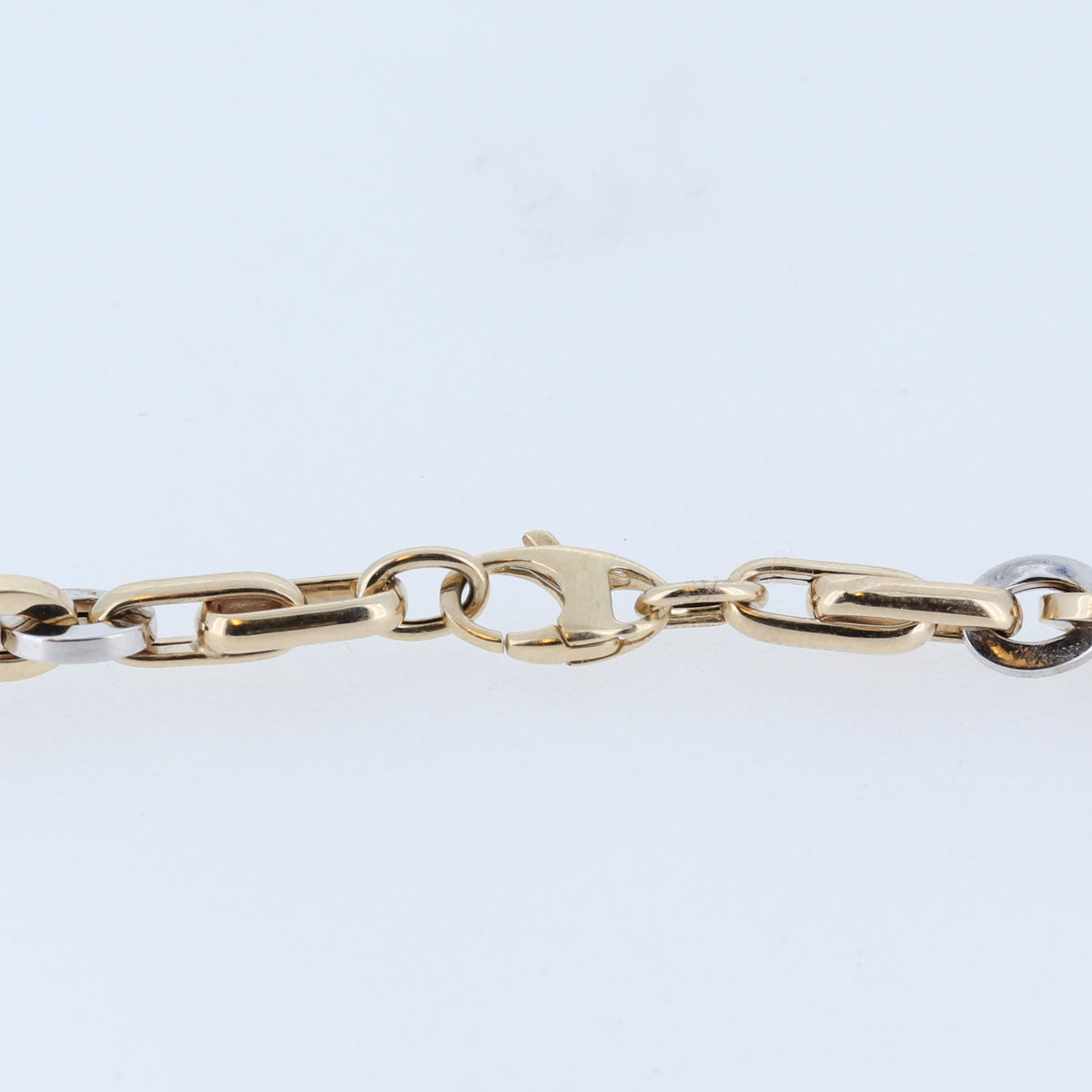 14Kt Fancy Two-Tone Link Chain 11.80Gr