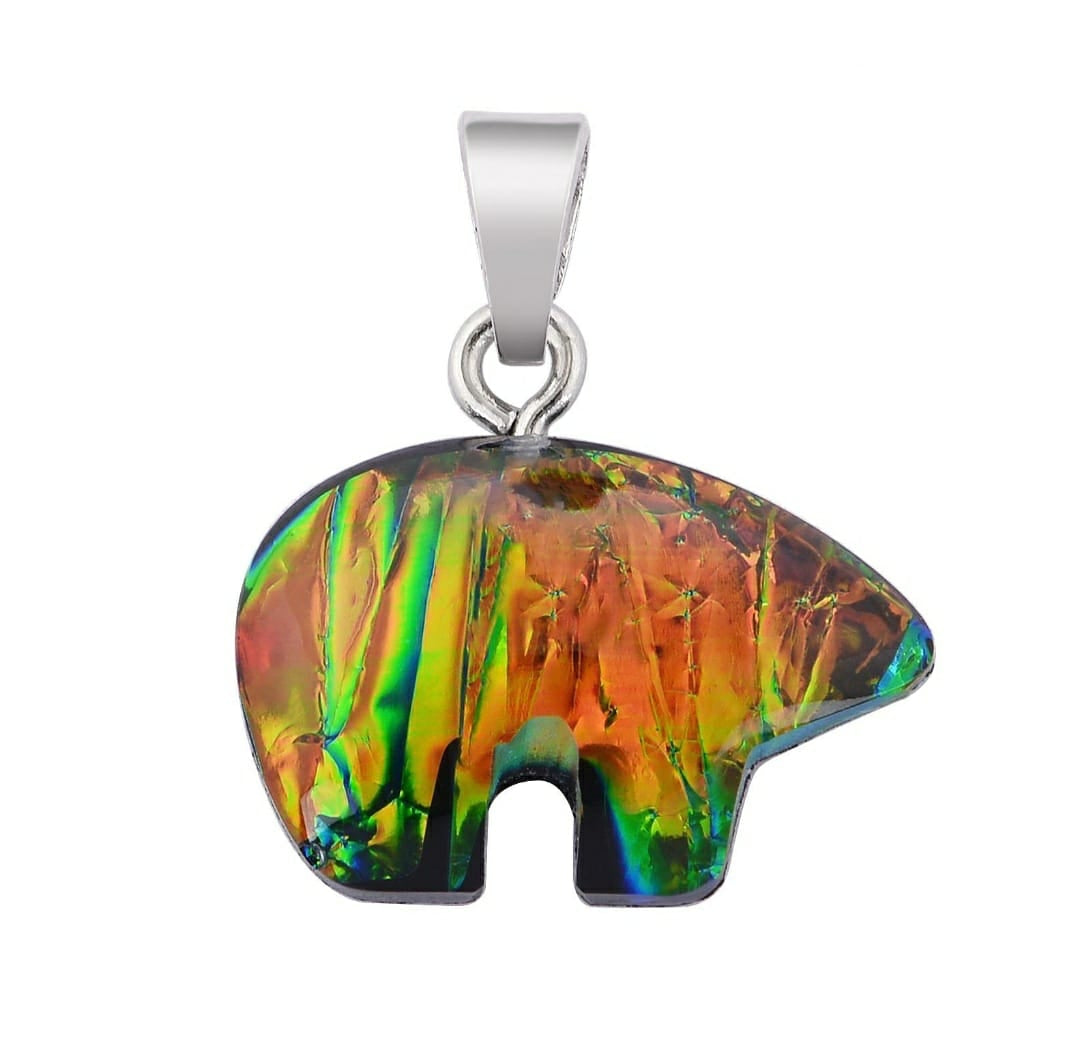 Northern Lights Bear Pendant