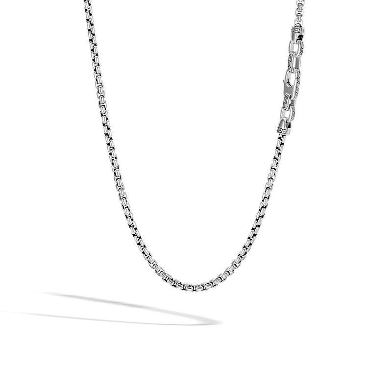 Classic Chain 4MM Box Chain Necklace in Silver
