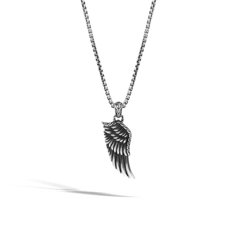 Legends Eagle Pendant Necklace in Silver