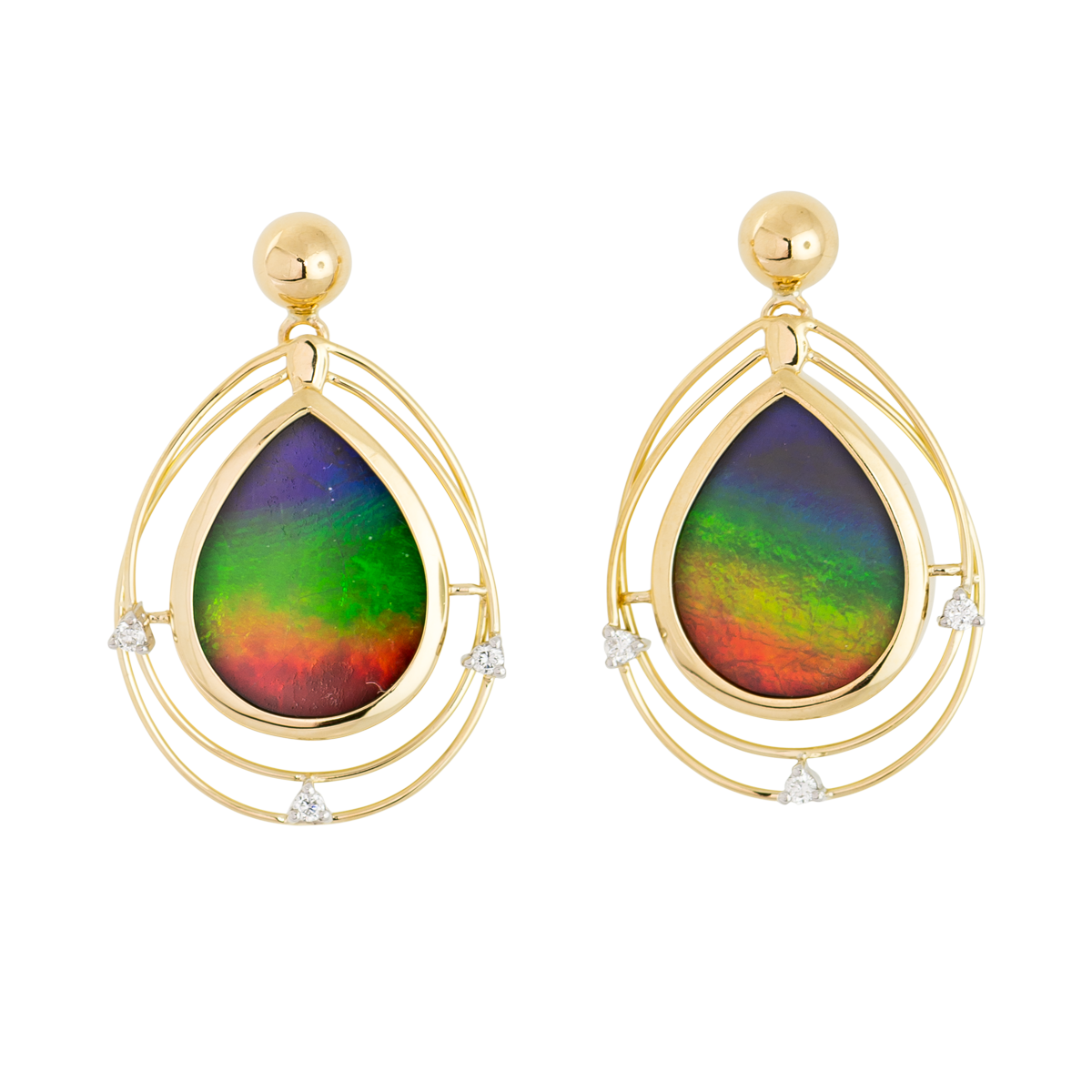 Petite Solara 18kt Yellow Gold Earrings