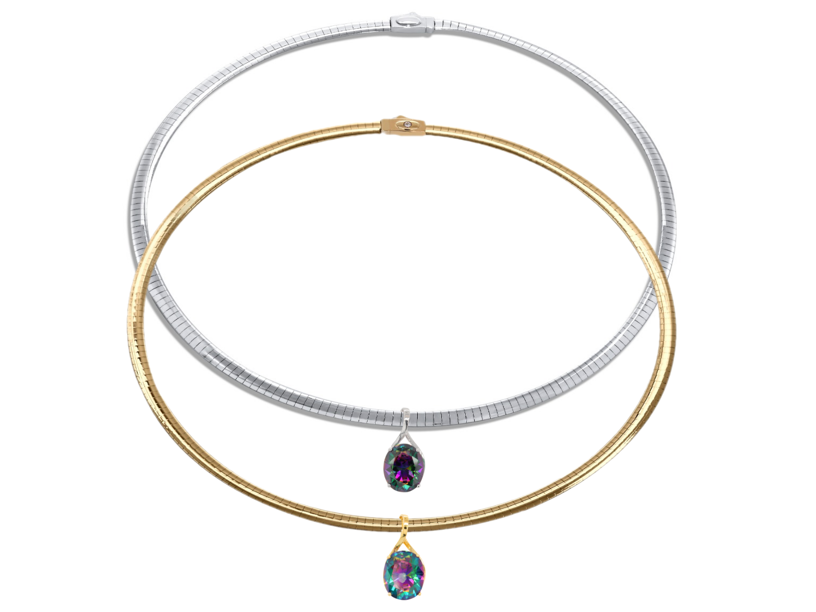 Reversible omega 2025 necklace 16 inch