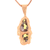 Rose Quartz Gold Quartz 14Kt Rose Gold Pendant