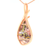 14kt Rose Quartz Pendant by Orocal