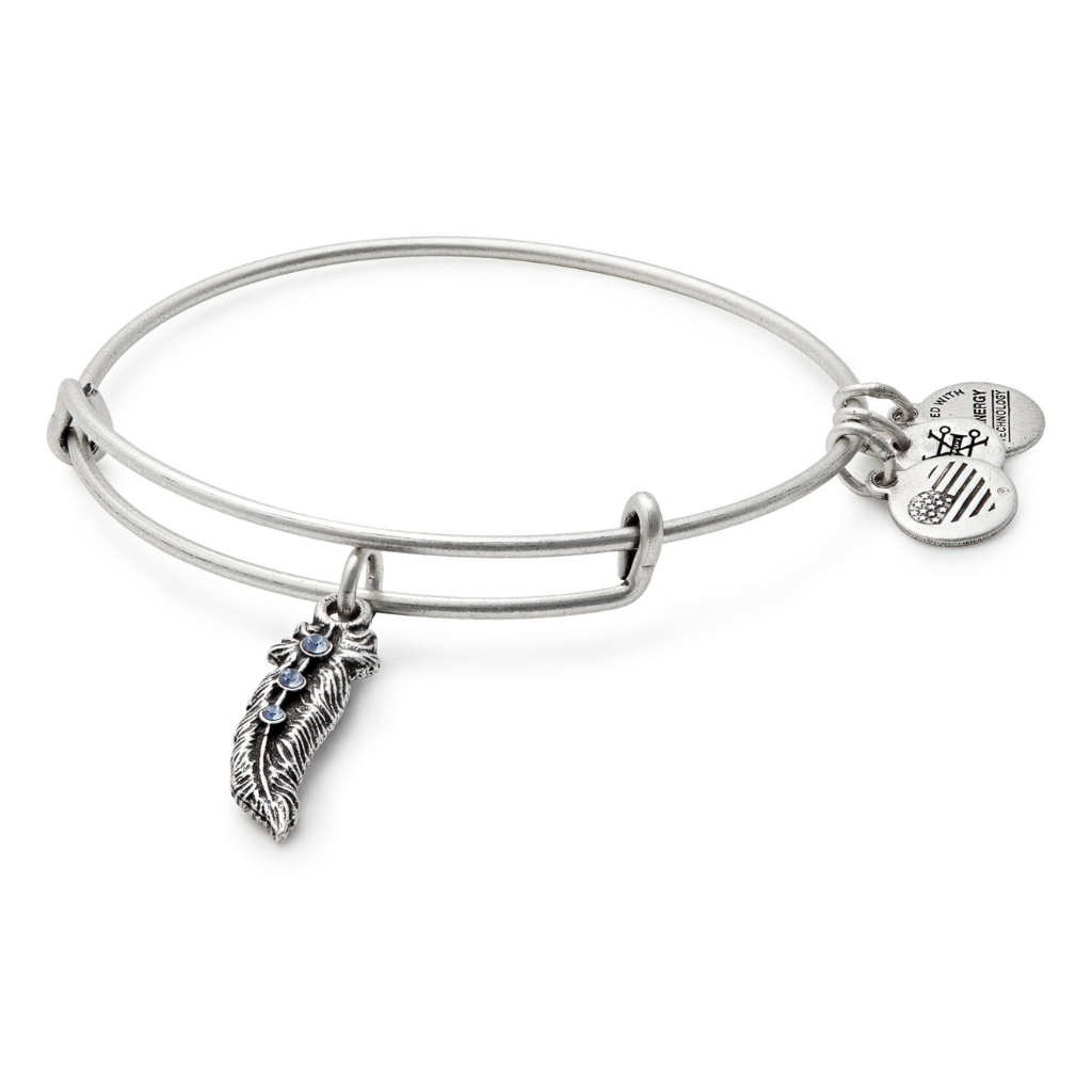 Feather Charm Bangle