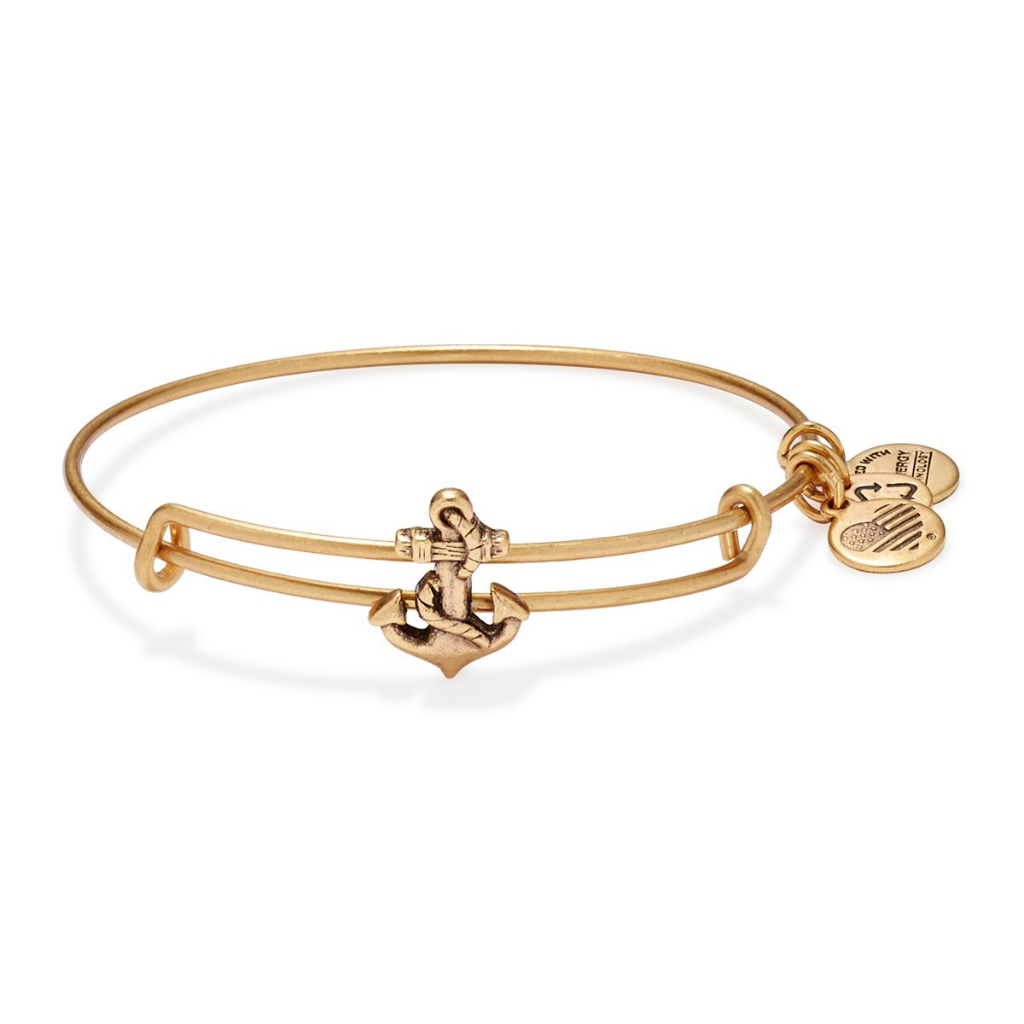 Anchor Slider Charm Bangle