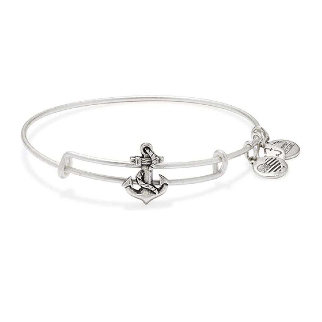 Anchor Slider Charm Bangle