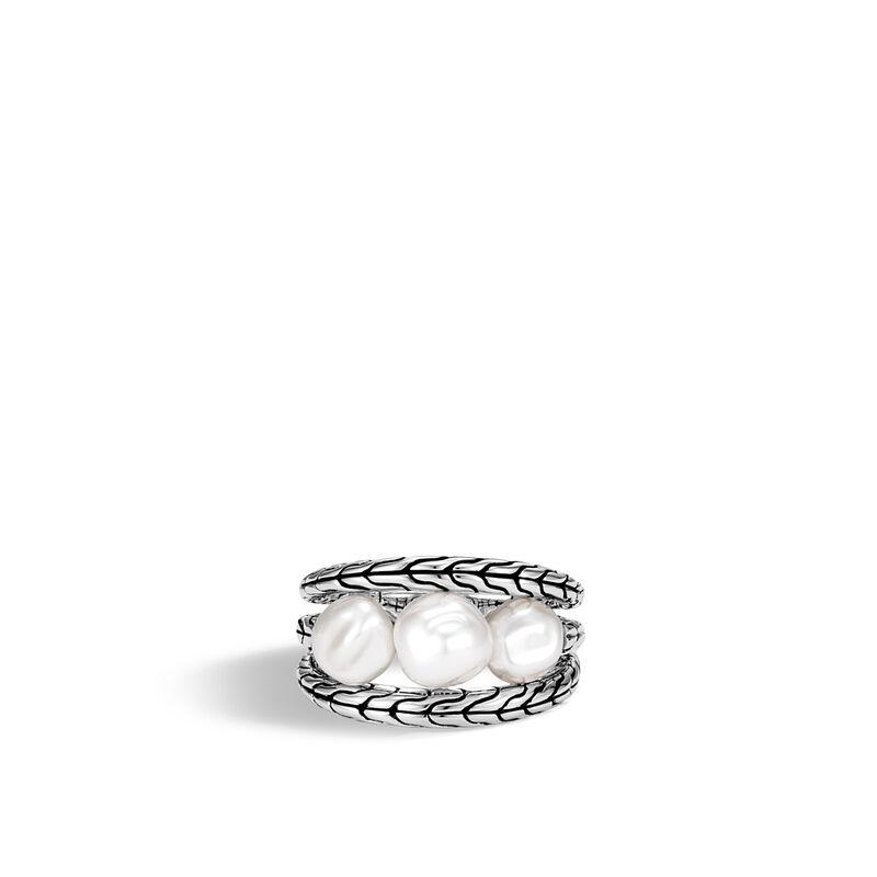 Classic Chain Ring with Fresh Water Pearl