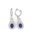 18kw sapphire earrings