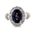 18kt White Gold Ring with a Gubelin certified Brazilian alexandrite