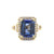 18k yellow gold ring with a GIA certified sapphire