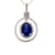 18kw sapphire pendant