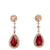 18kr ruby earrings