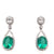 18kw emerald earrings