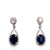 18kw sapphire earrings