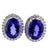 18kw tanzanite earrings