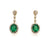 18ky emerald earrings
