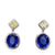 18kt White Gold gold earrings with GIA certified Ceylon sapphires