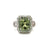 18k ring with a GIA certified unheated green sapphire