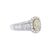 Channel Set Baguette-Style Engagement Ring With Yellow Diamond