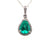 18kw emerald pendant