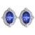 18kw tanzanite earrings