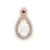 18kr opal and ruby pendant