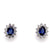 14kw sapphire earrings