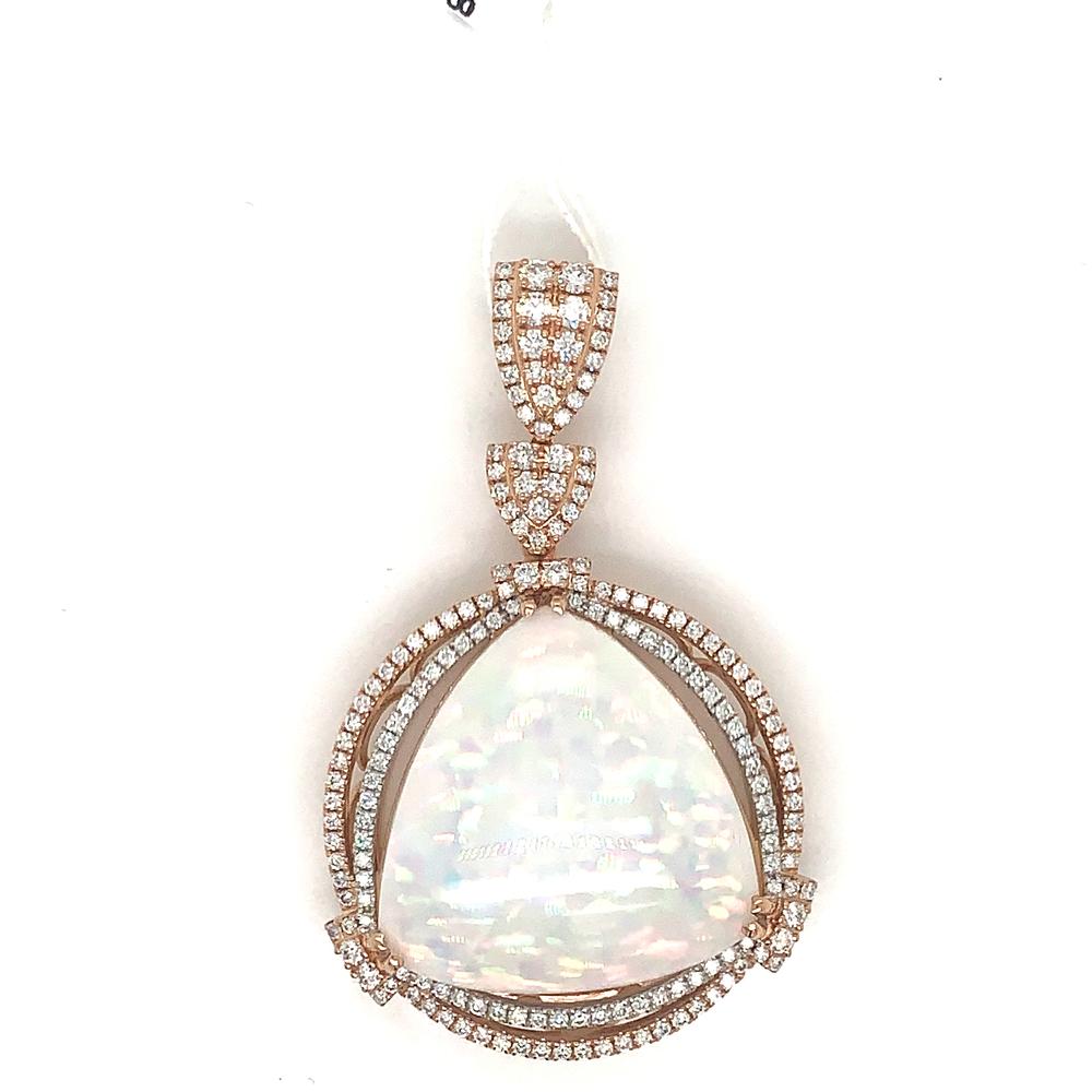18kr opal pendant