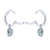 Emerald And Diamond Halo Drop Earrings With Detachable Backs In 14Kt White Gold