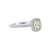 1.06CtW Yellow Diamond Halo Engagement Ring in 18k Gold - GAI Certified