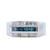 1.18 Carat White and Blue Diamond Mens Ring in White Gold