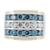 3.9 Carat Blue and White Diamond Channel Set Mens Ring