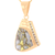 14kt Yellow Gold Natural Gold Quartz And Diamond Pendant