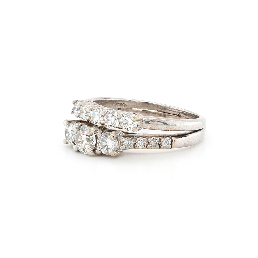 14kt White Gold Diamond Solitaire Ring with 1.22 carats of Diamonds