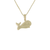 Whale Two-Tone 14kt Gold Pendant