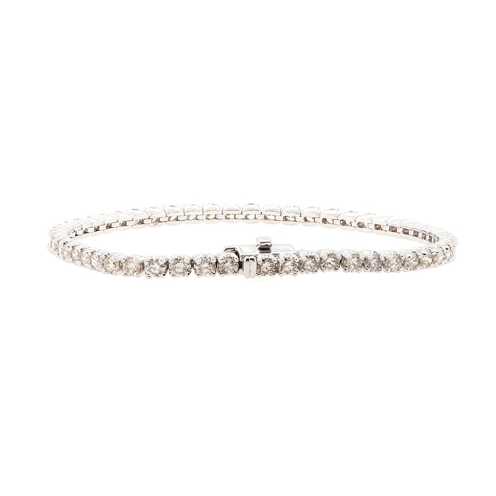 14kt White Gold Diamond Bracelet with 4.98 carats of Diamonds