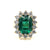 18k yellow gold ring with a CDC certified Zambian emerald