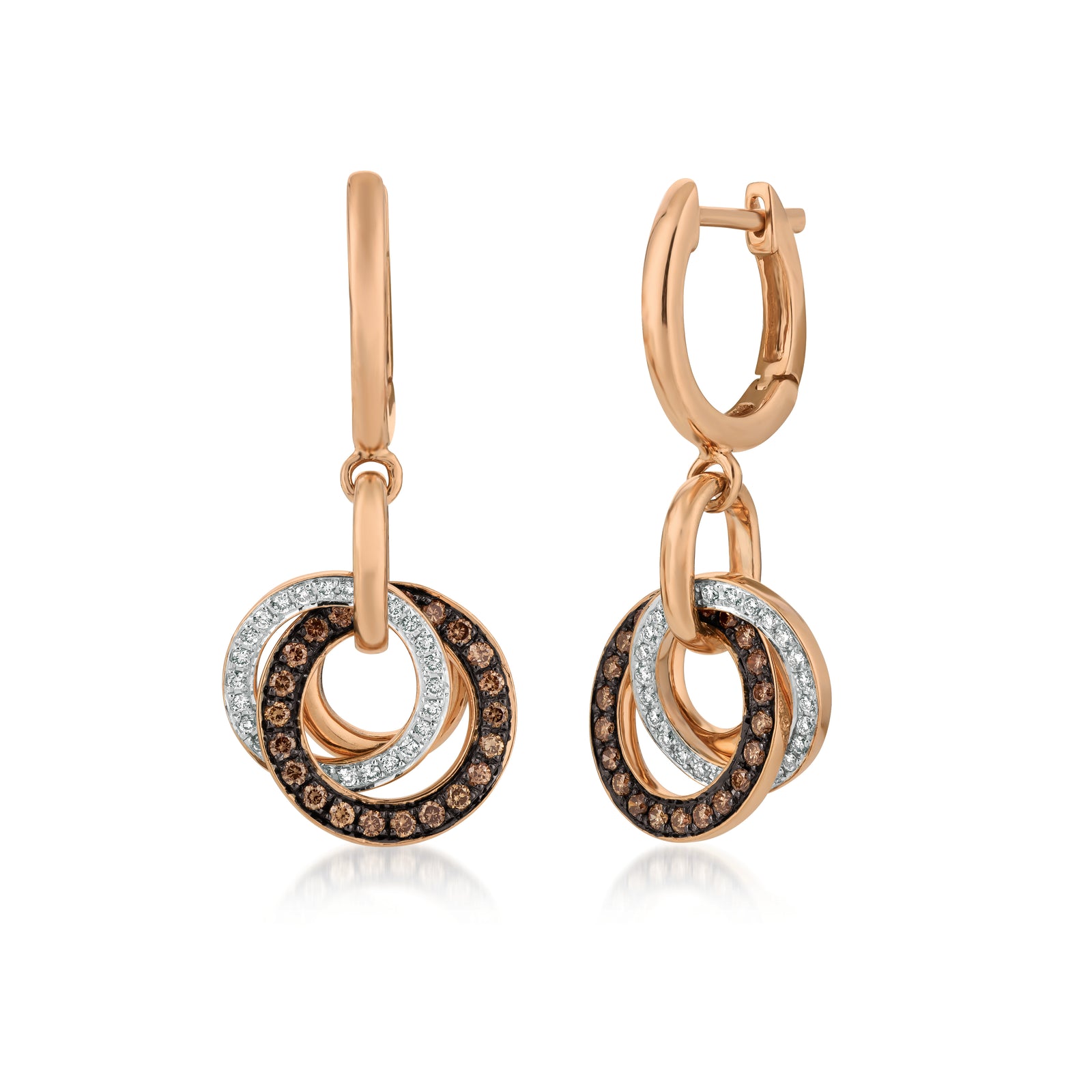 14k Rose Gold Chocolatier Earrings
